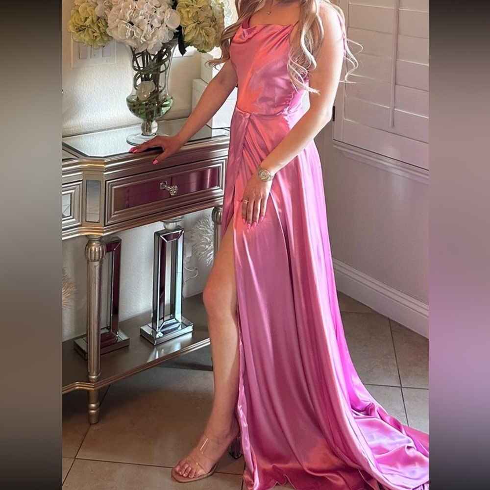 Mauve pinkish maxi dress